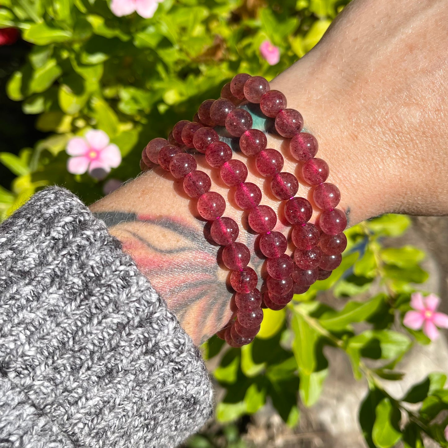 Strawberry Quartz Bracelet