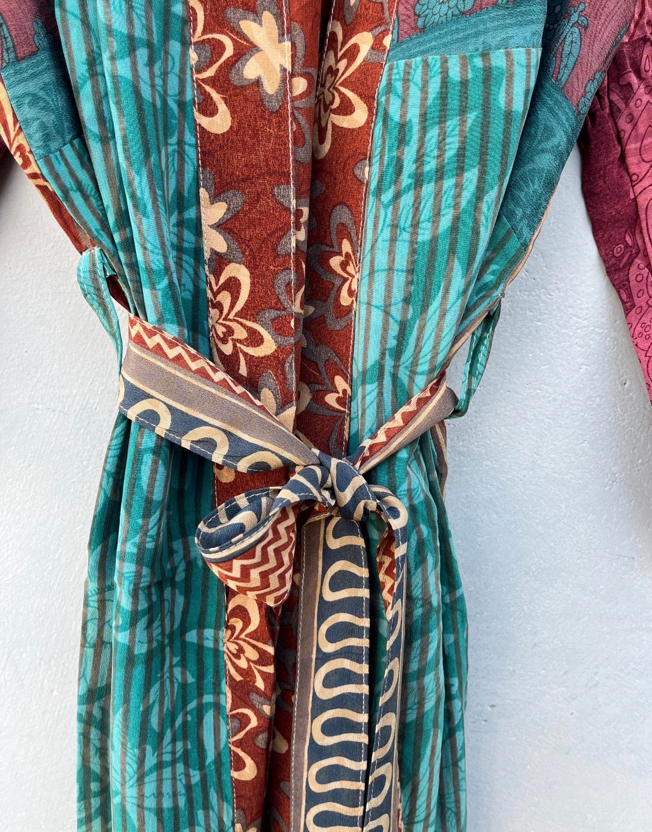 Mystic Tide Crepe Silk Kimono