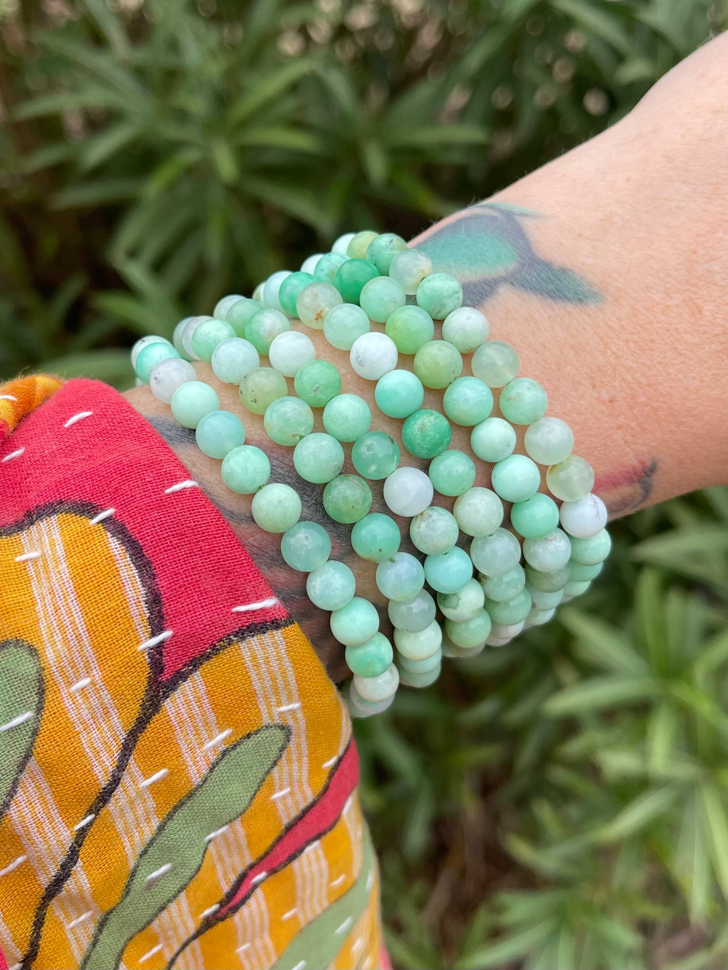 Chrysoprase Bracelet (HEART CHAKRA)
