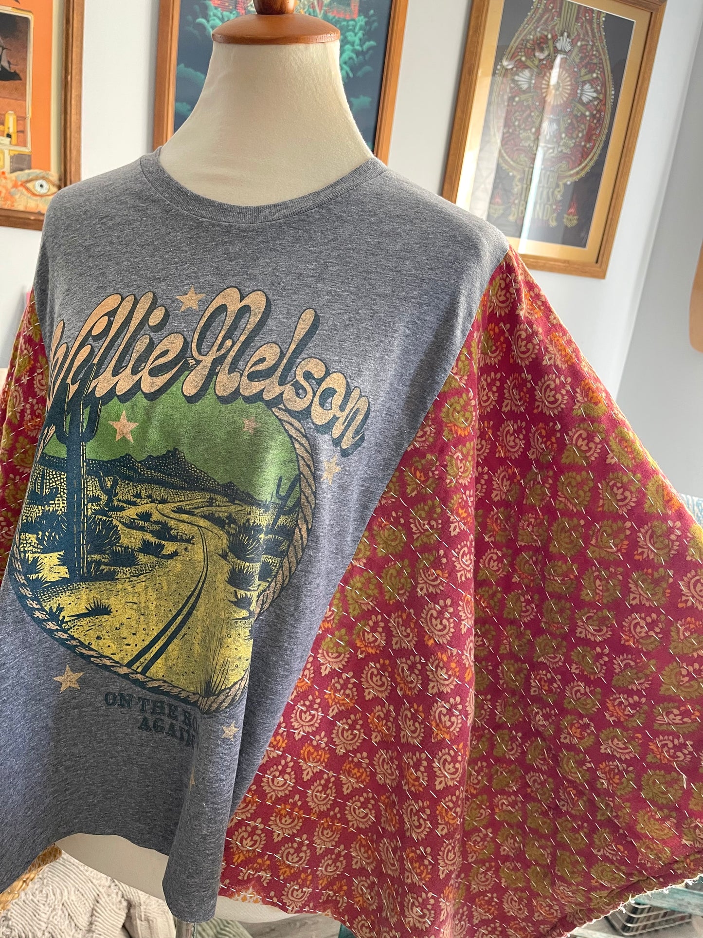 Willie Nelson OS longer sleeves