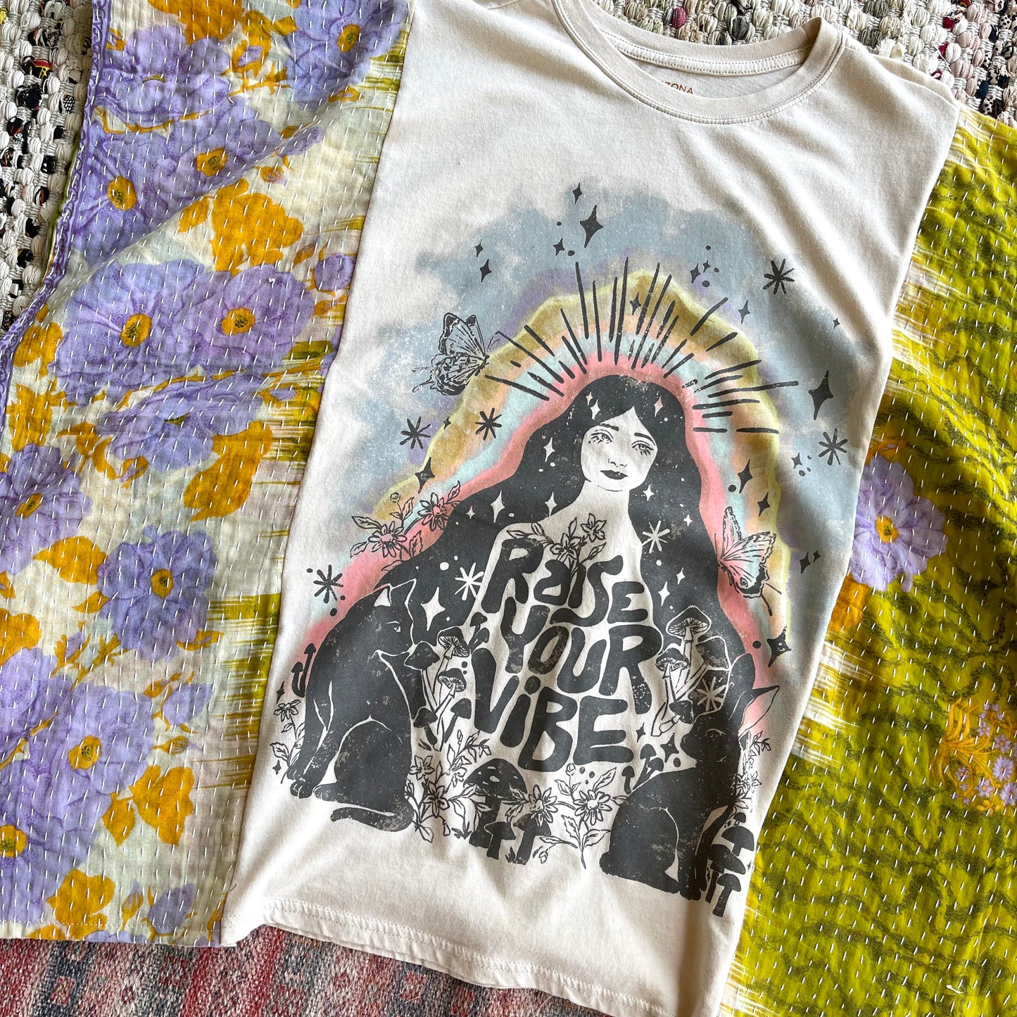 Raise Your Vibe Kantha Tee