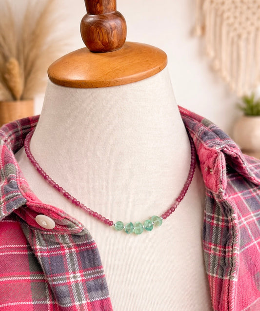 Fluorite Gemstone Necklace