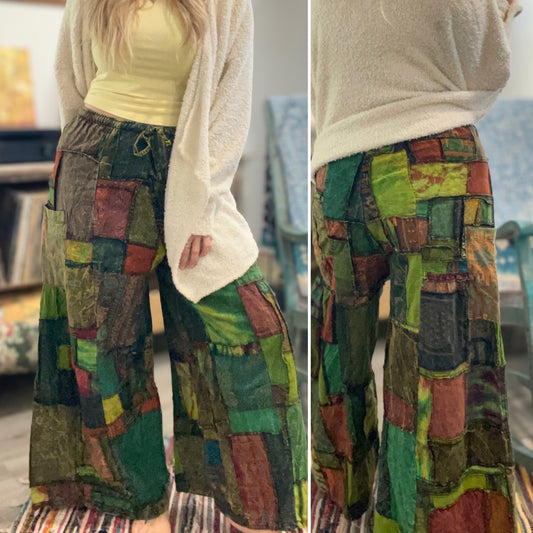 Ezra Patchwork Pants - OOAK S-L