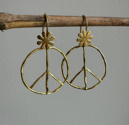 Flower Child Earrings - Gold