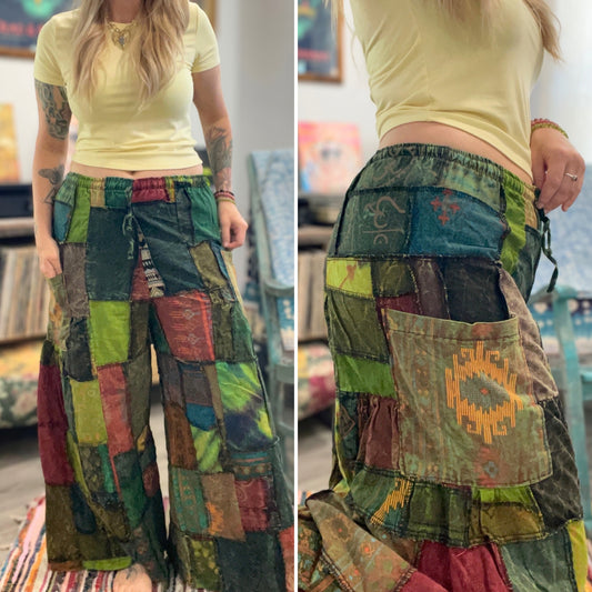 Ezra Patchwork Pants - OOAK S-L