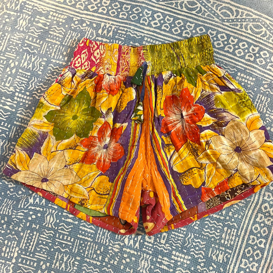Summer Kantha Shorts S-XL