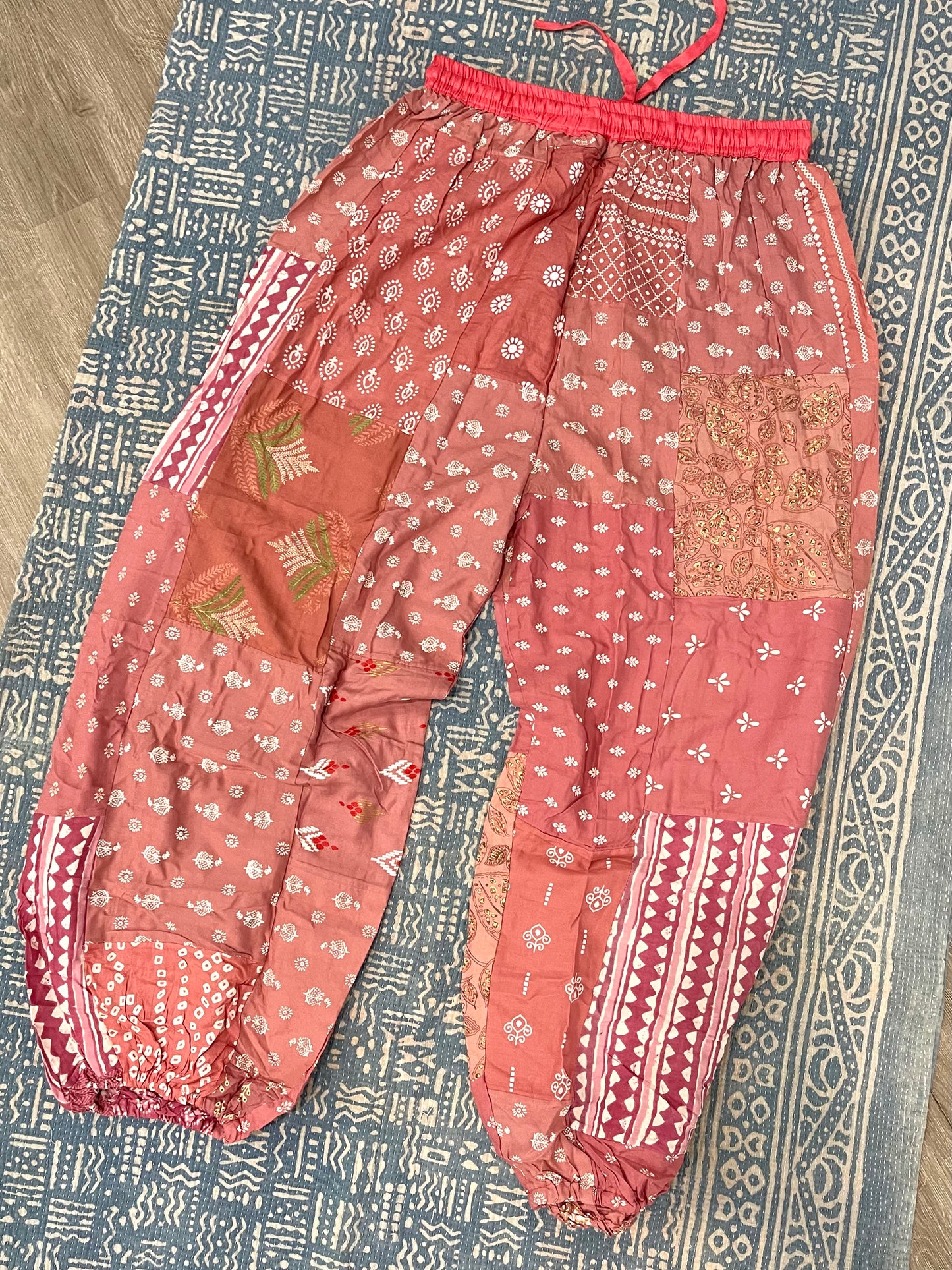 PINK Patchwork Joggers S-XL