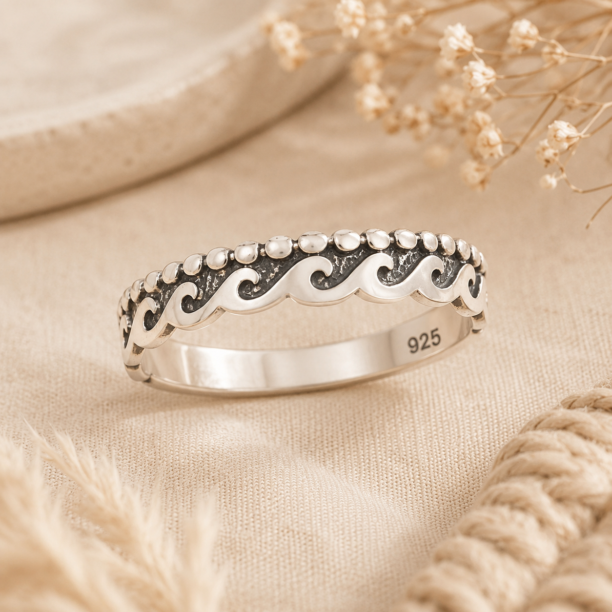 Sterling Wave Ring