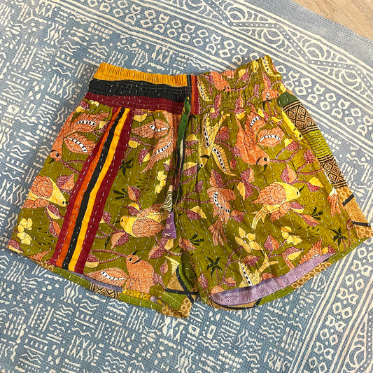 Summer Kantha Shorts S-XL