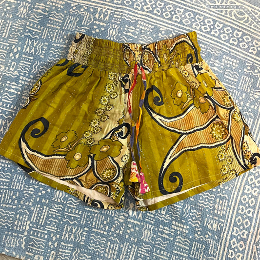 Summer Kantha Shorts S-XL