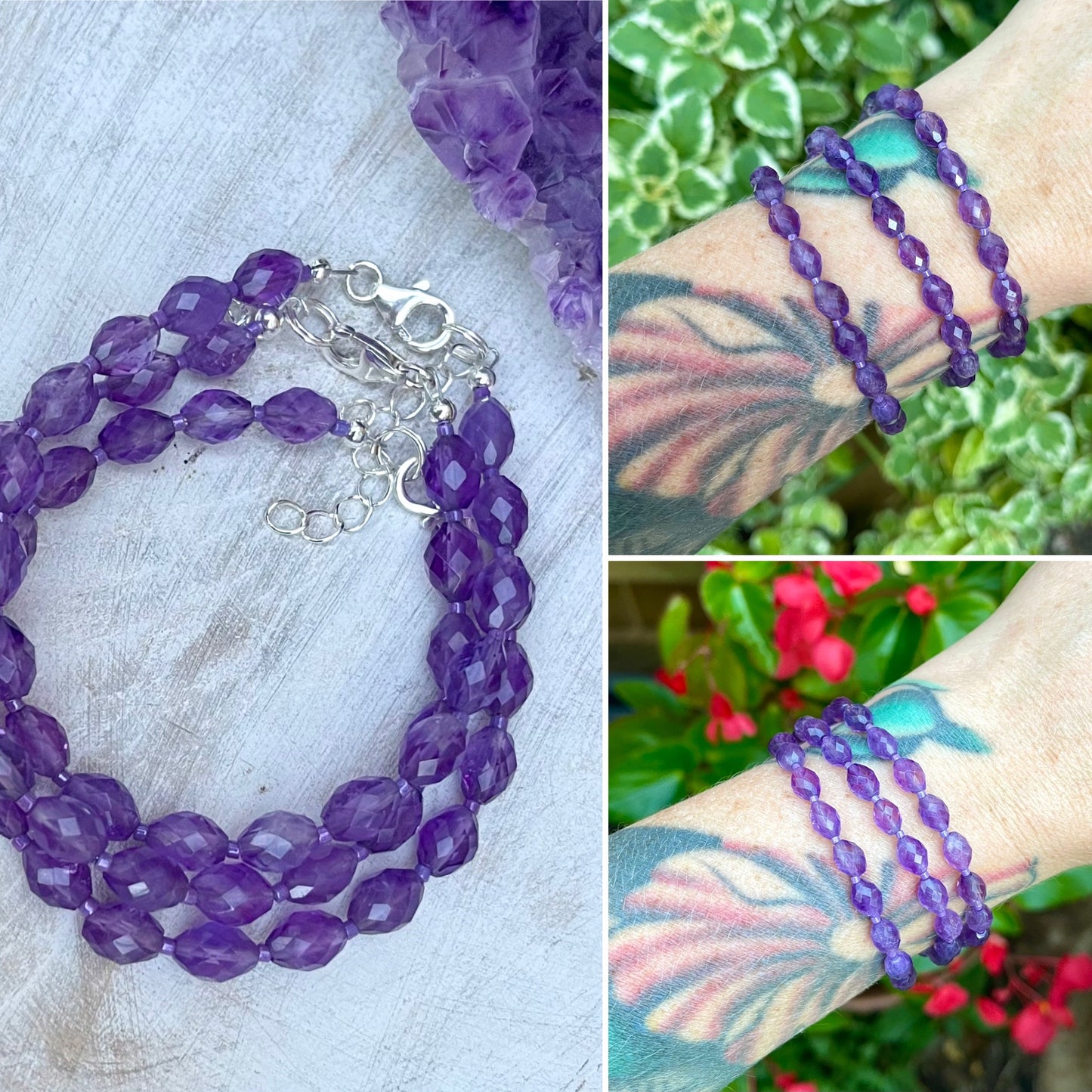 Amethyst Gemstone Bracelet