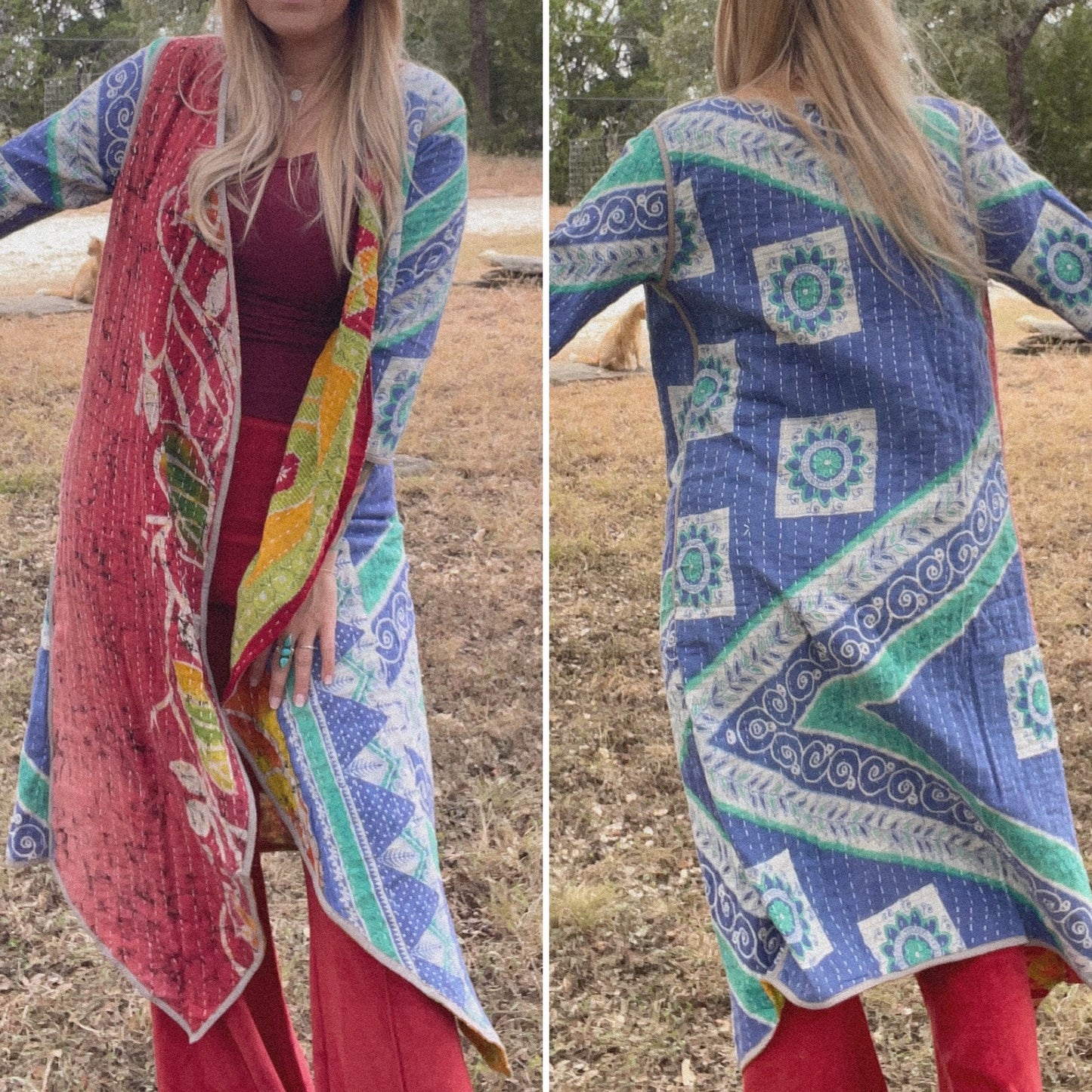 Kantha Flow Kimono M/L