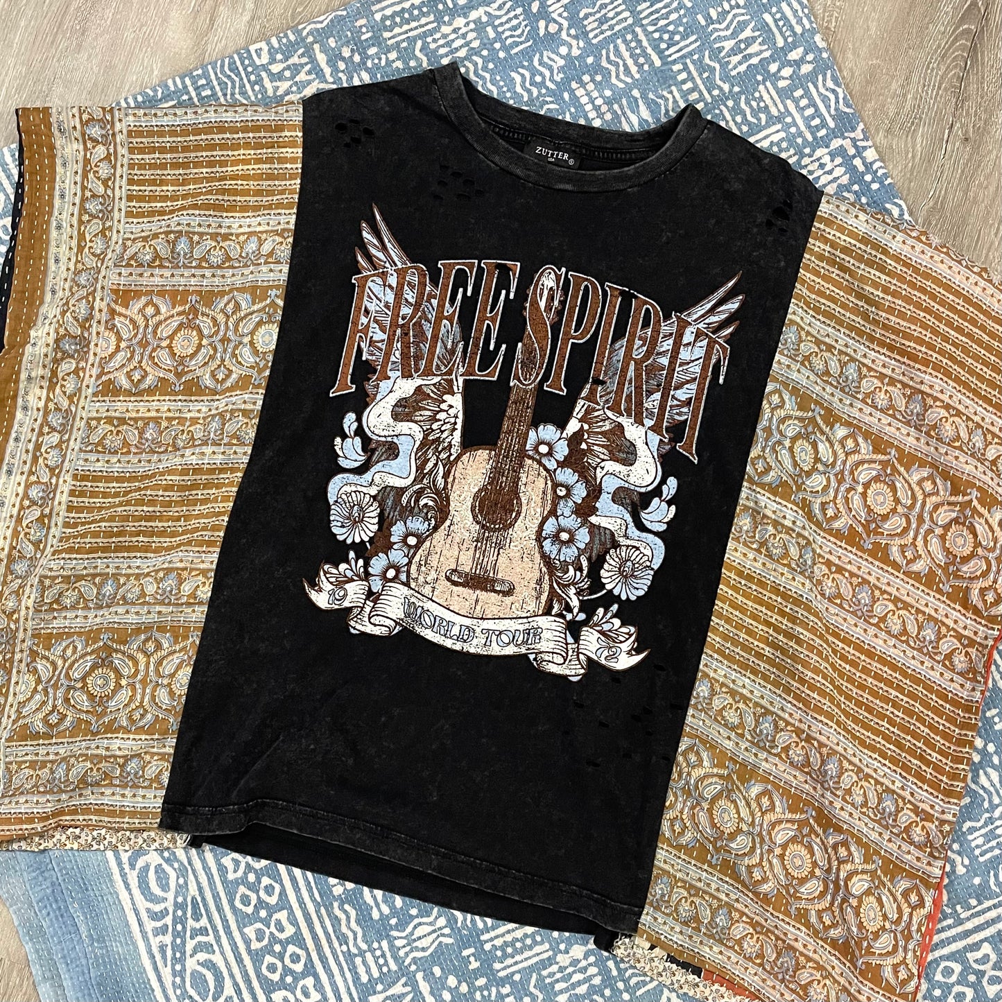 Free Spirit Kantha Tee S-XL