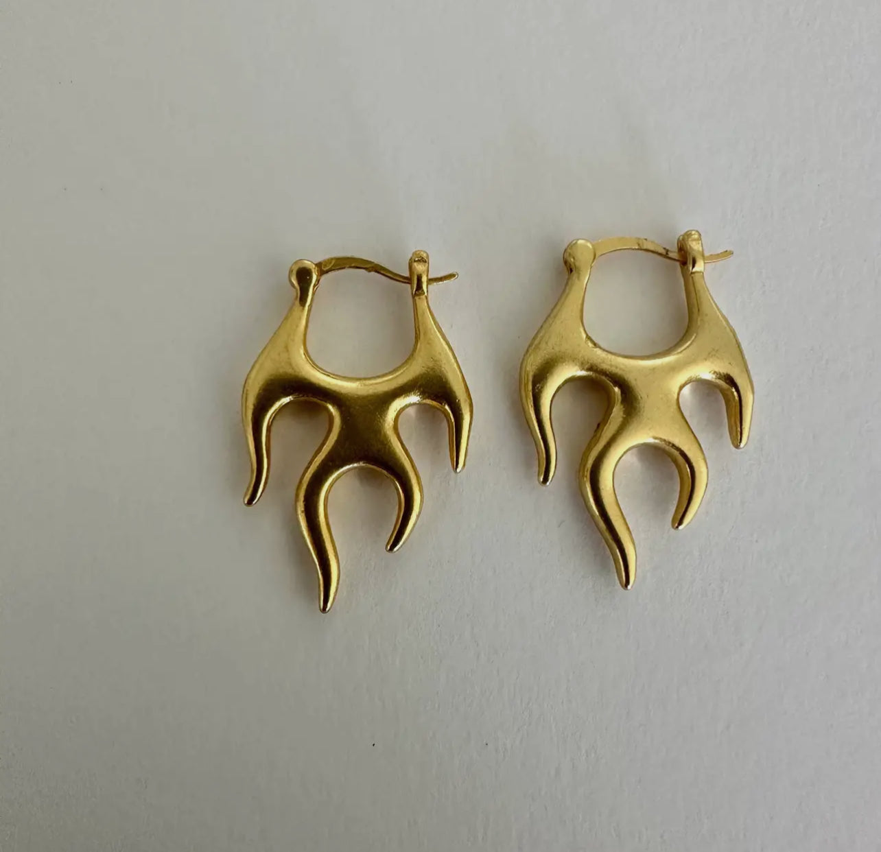FLAME HOOPS - Gold