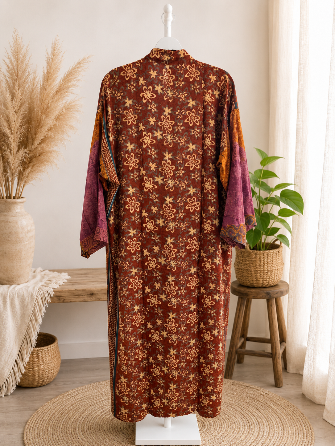 Mystic Tide Crepe Silk Kimono