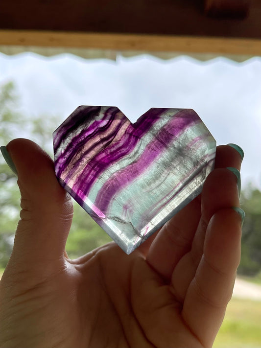 Fluorite Heart