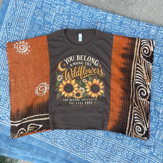 Wildflowers Kantha CROP TOP S/M