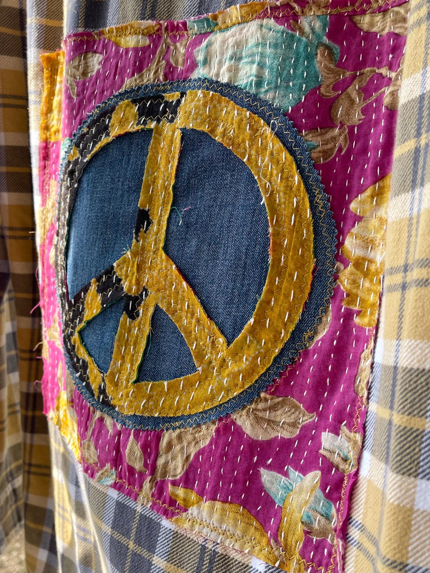 Peace Patch Flannel L