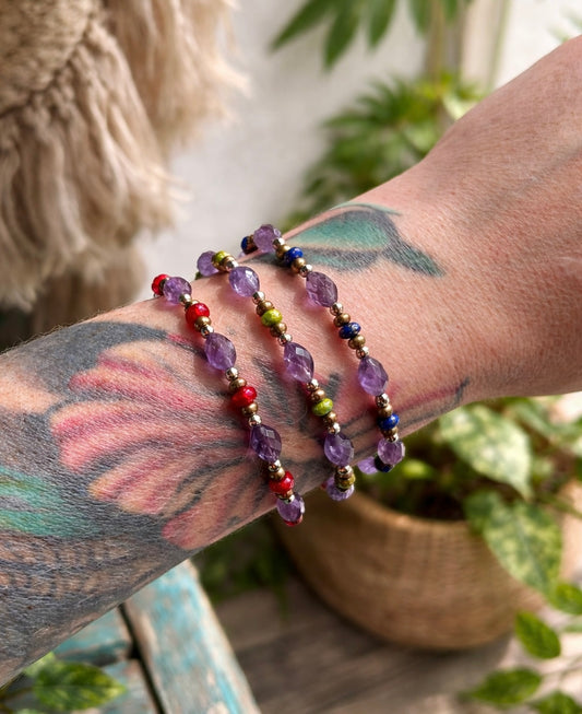 Amethyst Gemstone Bracelet