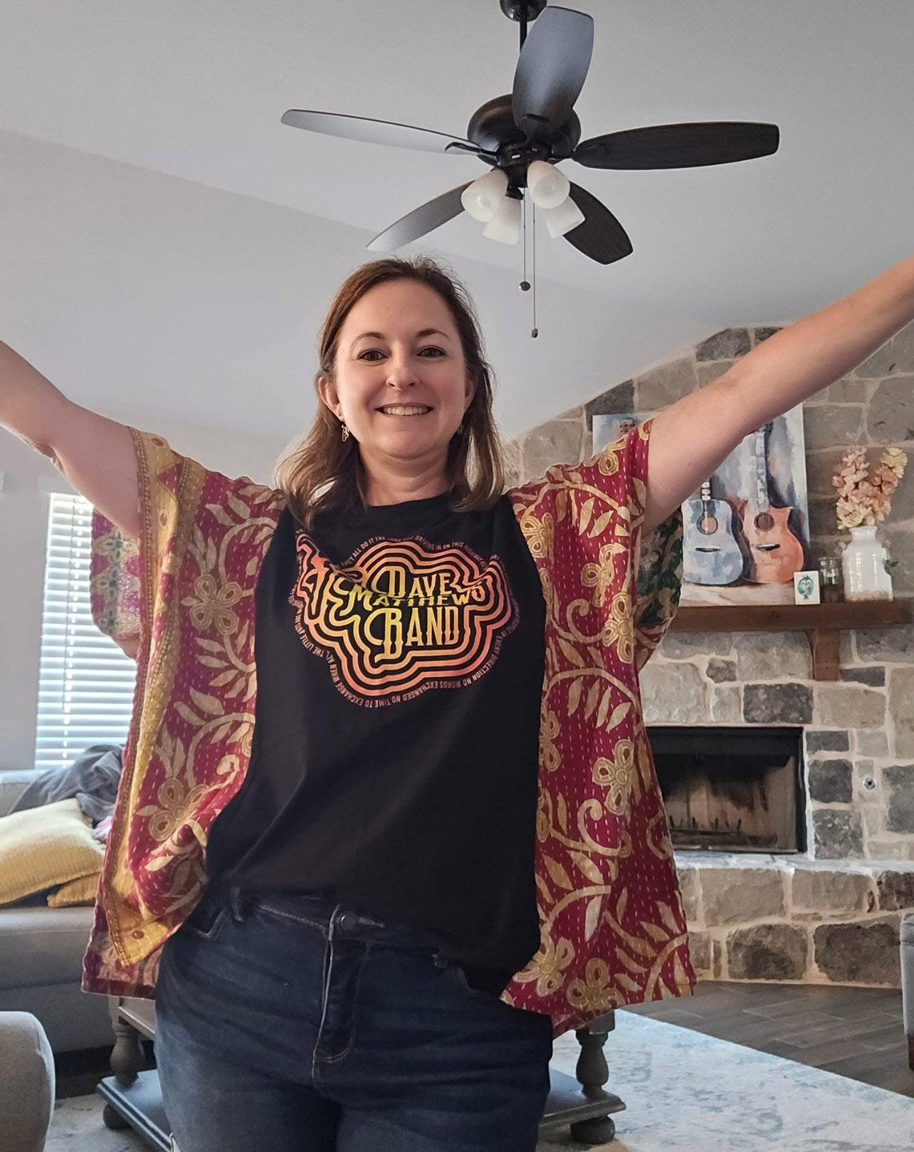 Custom DMB Kantha Tee