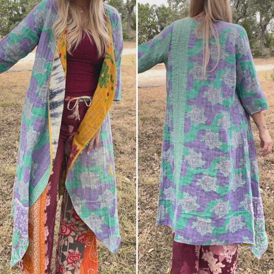 Kantha Flow Kimono M/L