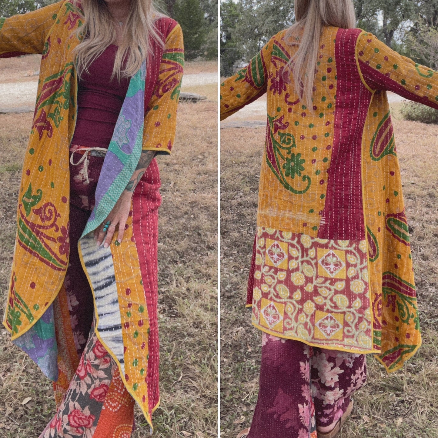 Kantha Flow Kimono M/L